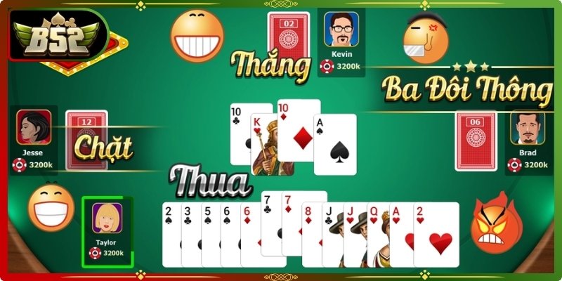 Sâm Lốc B52club - Trải Nghiệm Đánh Bài Kịch Tính Nhất 3 Người chơi cần nắm vững quy tắc cơ bản từ cách chia đến thứ tự bài